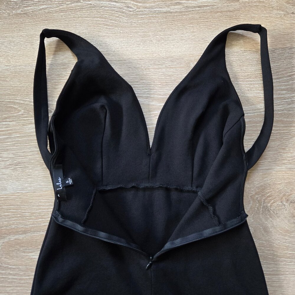 Lulus Perfect Little Black Bodycon Dress Size Small, V-Neck, Fitted Mini - Picture 10 of 17